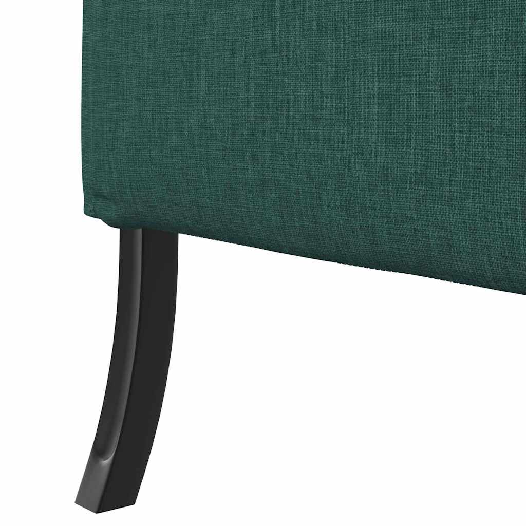 Hoher Rücken Sofa 101cm Dunkelgrün Stoff