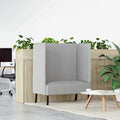 Hoher Rücken Sofa Wolkengrau 109 x 56 x 121 cm Stoff