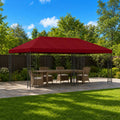 Pavillon mit Seitenwänden 6 x 3 m Bordeauxrot