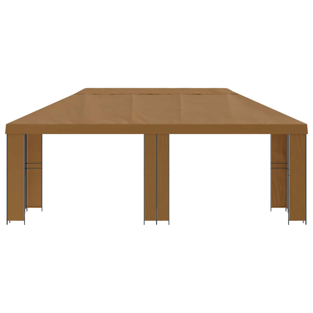 Garten Pavillon 6 x 3 m Beige Polyester und Stahl 190