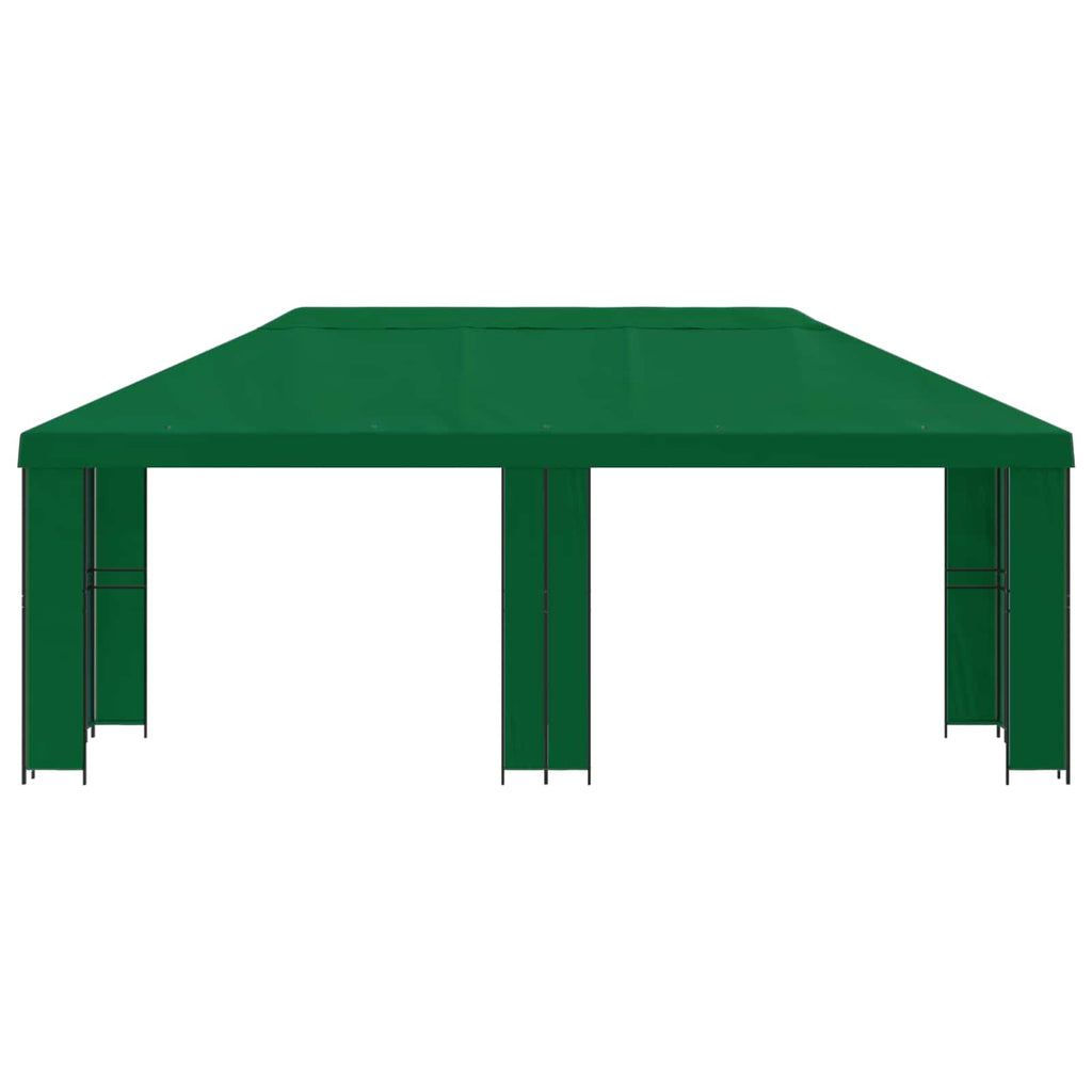 Garten Pavillon 6 x 3 m Grün Polyester und Stahl 190