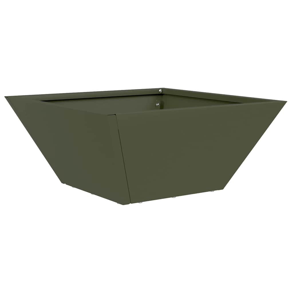Garten-Pflanzgefäß Olive Grün 35 x 35 x 15 cm