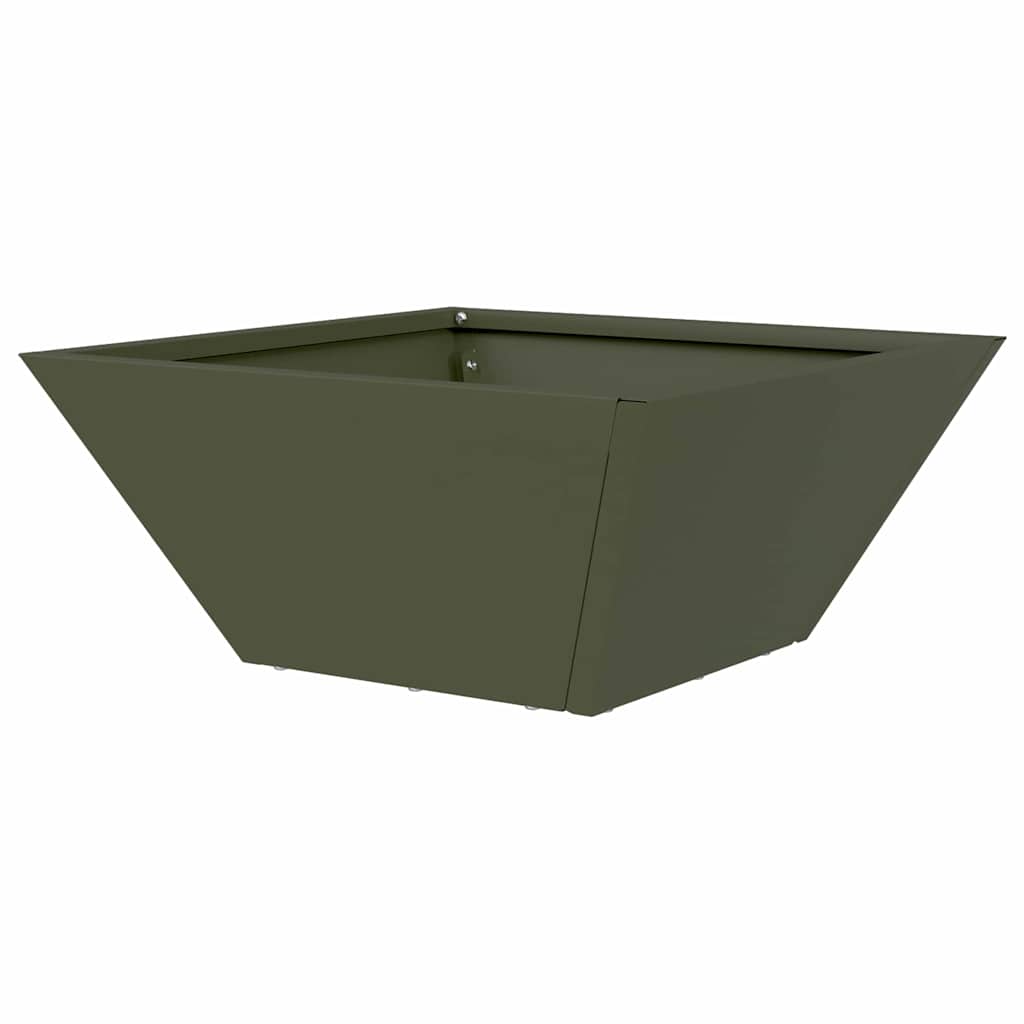 Garten-Pflanzgefäß Olive Grün 35 x 35 x 15 cm