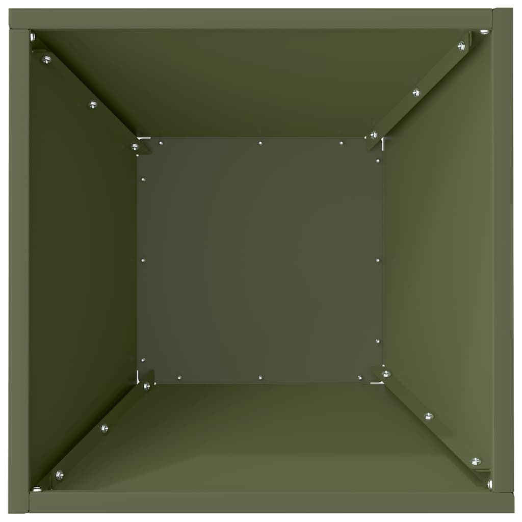 Garten-Pflanzgefäß Olive Grün 35 x 35 x 15 cm