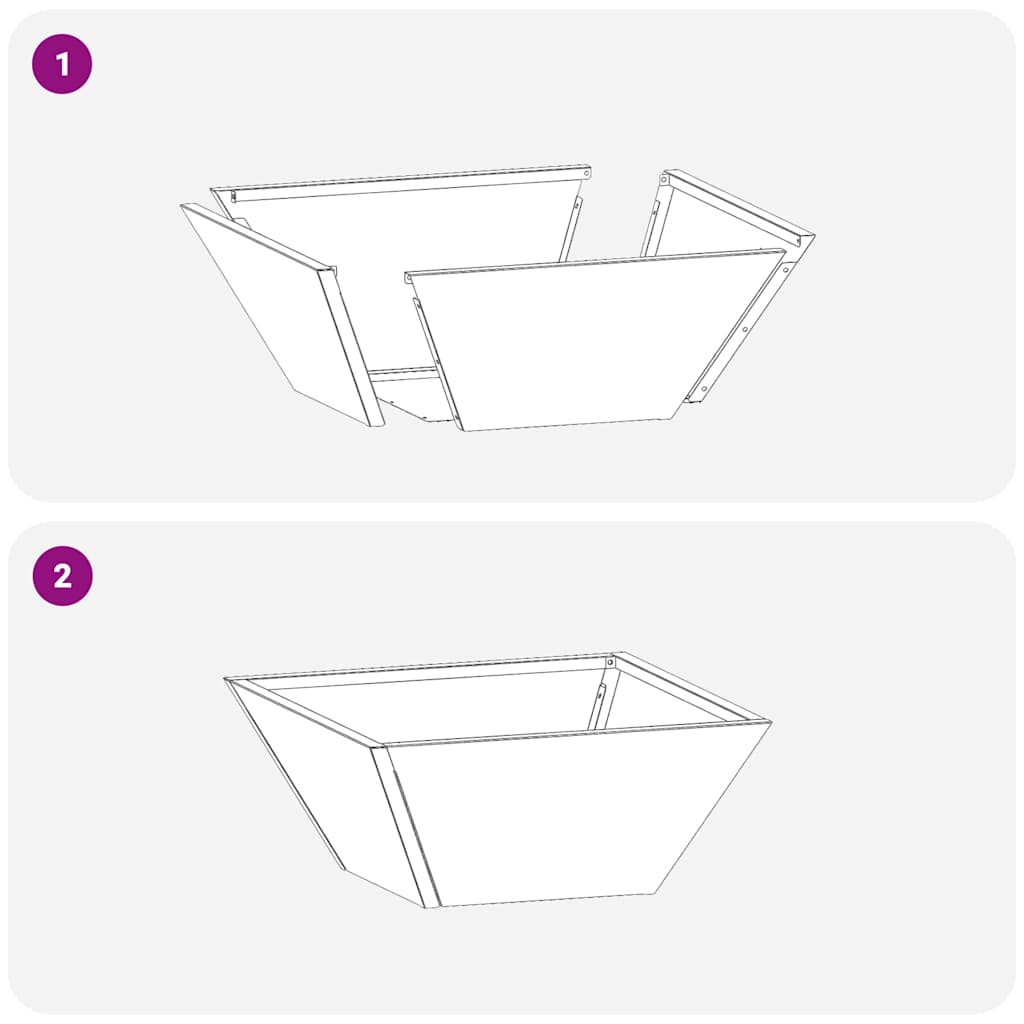 Garten-Pflanzgefäß 5 pcs Olive Grün 35 x 35 x 15 cm
