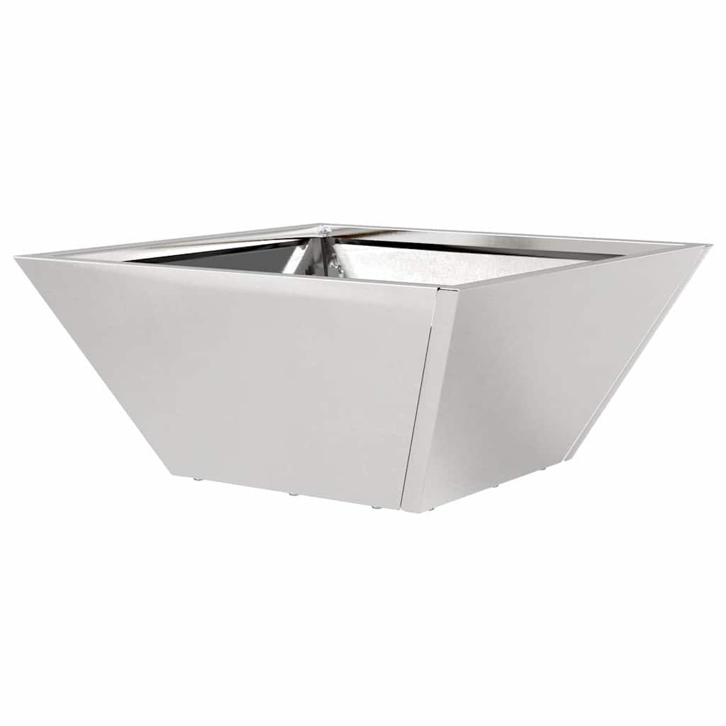 Garten-Pflanzgefäß 5 pcs Silber 35 x 35 x 15 cm Edelstahl