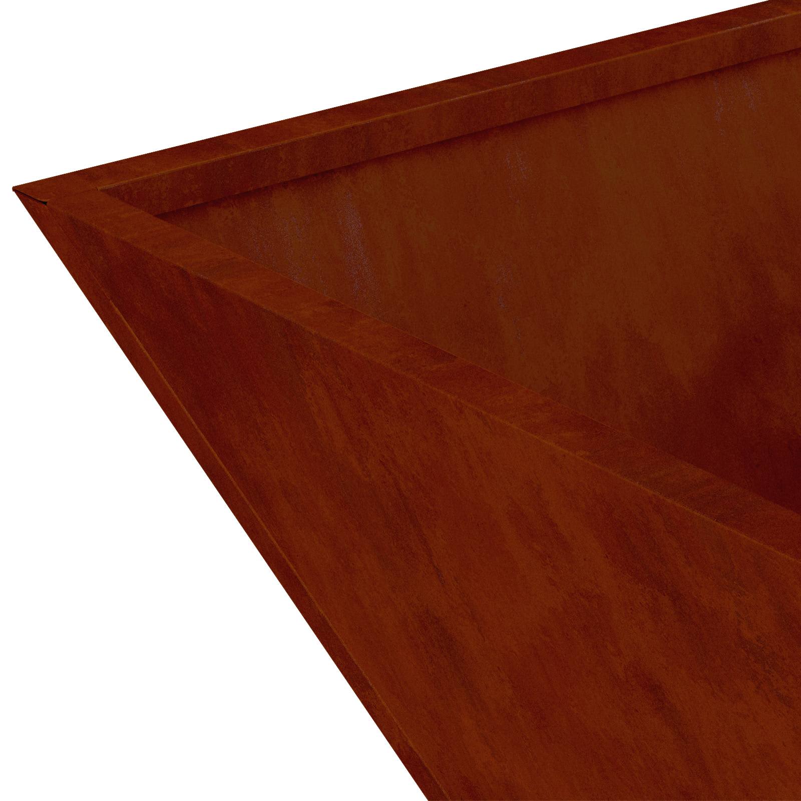 Garten-Pflanzgefäß 5 pcs Rostig 35 x 35 x 15 cm Wetterfeststahl