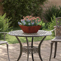 Garten-Pflanzgefäß 5 pcs Rostig 35 x 35 x 15 cm Wetterfeststahl