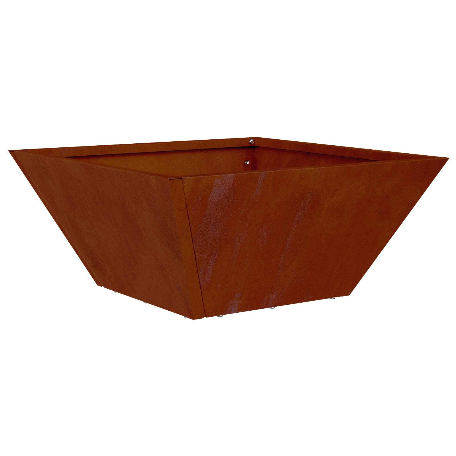 Garten-Pflanzgefäß 5 pcs Rostig 35 x 35 x 15 cm Wetterfeststahl