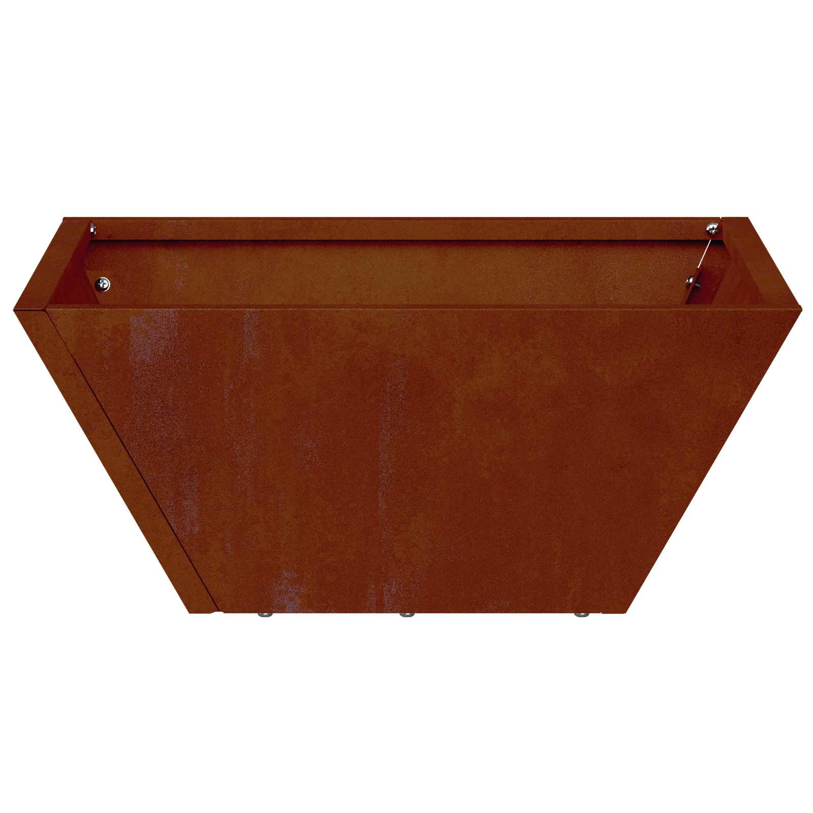 Garten-Pflanzgefäß 5 pcs Rostig 35 x 35 x 15 cm Wetterfeststahl