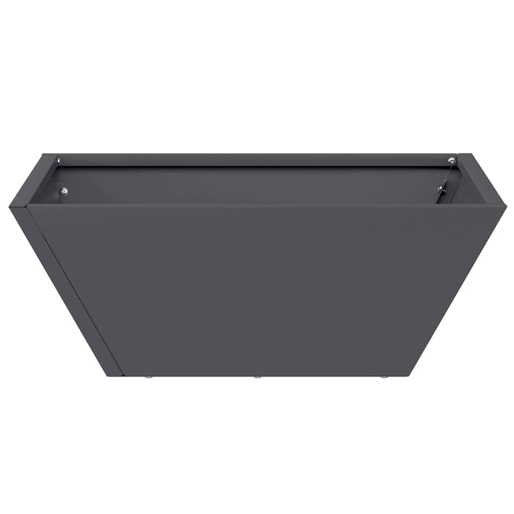 Garten-Pflanzgefäß 5 pcs Anthrazit 40 x 40 x 15 cm