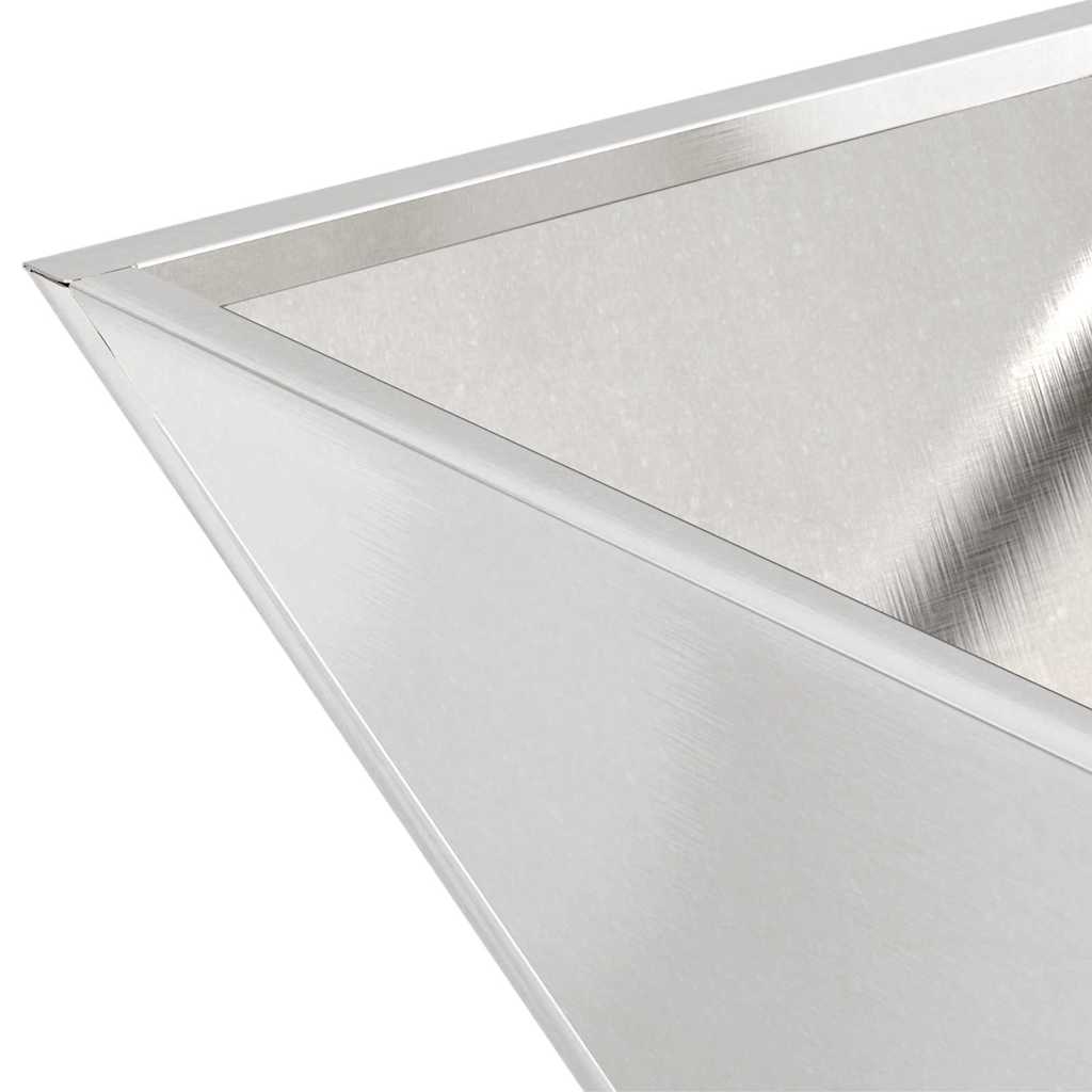 Garten-Pflanzgefäß 5 pcs Silber 40 x 40 x 15 cm Edelstahl