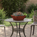 Garten-Pflanzgefäß 5 pcs Rostig 40 x 40 x 15 cm Wetterfeststahl