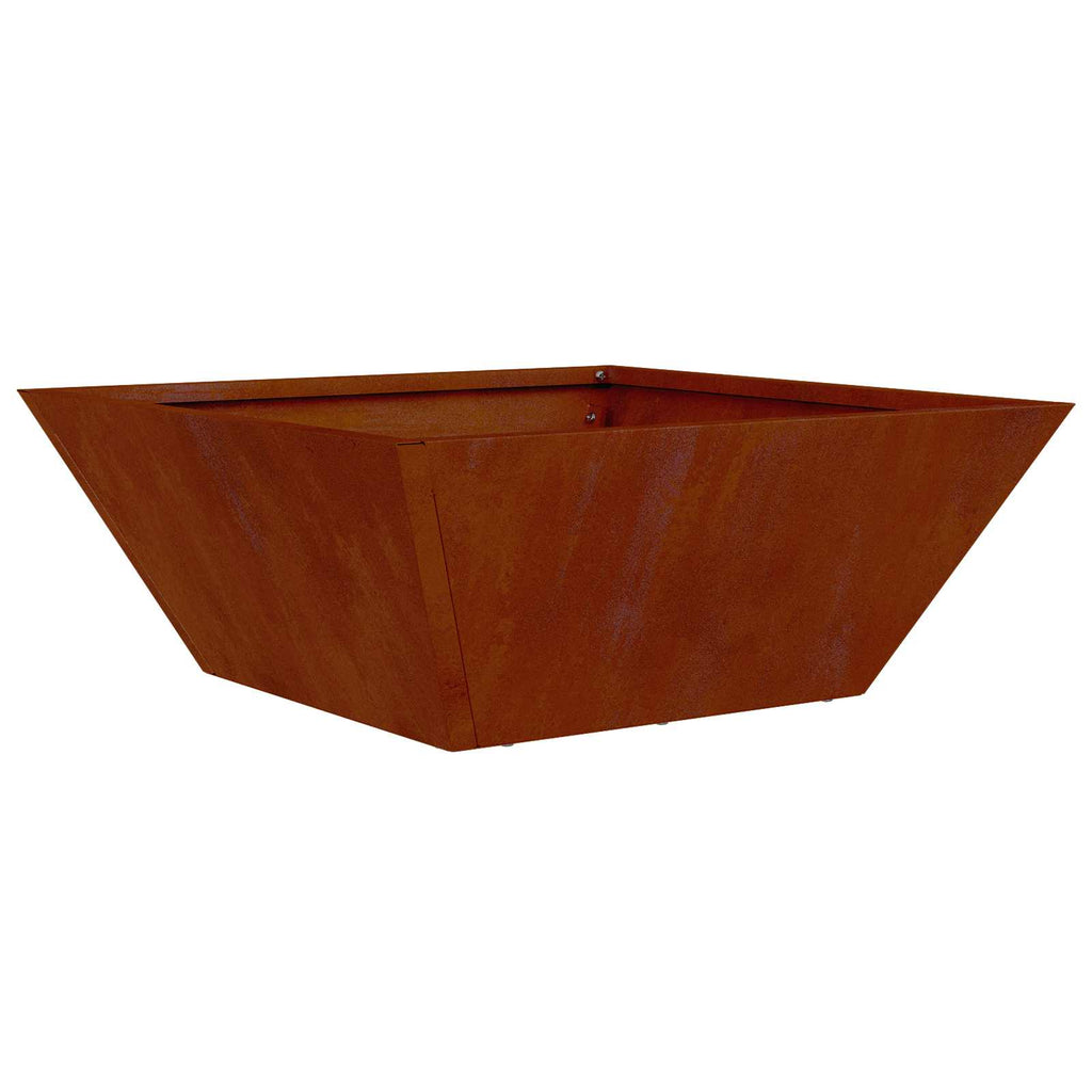 Garten-Pflanzgefäß 5 pcs Rostig 40 x 40 x 15 cm Wetterfeststahl