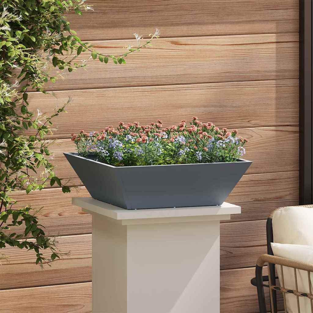 Garten-Pflanzgefäß 5 pcs Anthrazit 50 x 50 x 15 cm