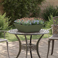 Garten-Pflanzgefäß Olive Grün 50 x 50 x 15 cm