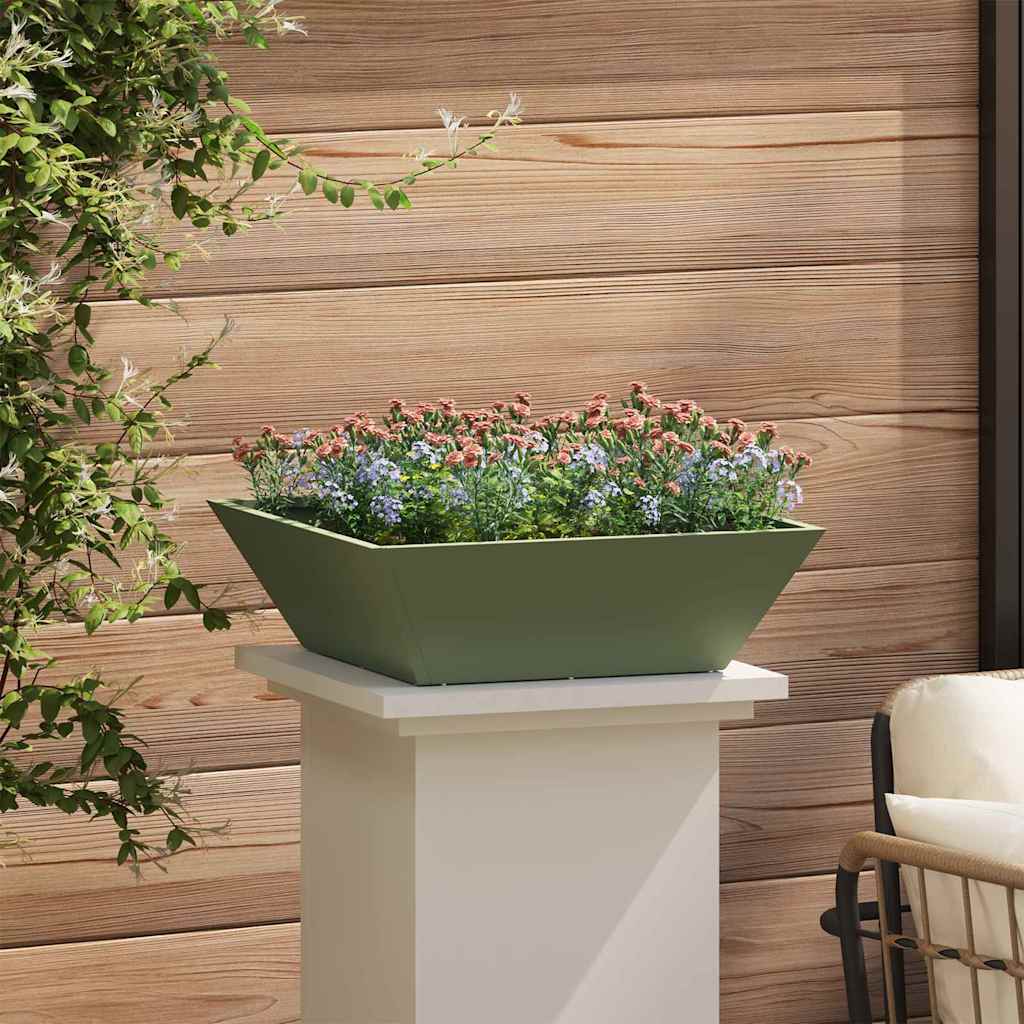 Garten-Pflanzgefäß 5 pcs Olive Grün 50 x 50 x 15 cm