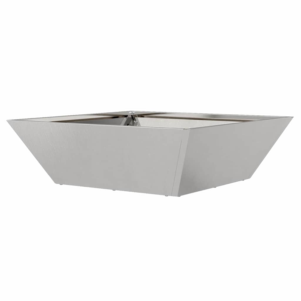 Garten-Pflanzgefäß 5 pcs Silber 50 x 50 x 15 cm Edelstahl
