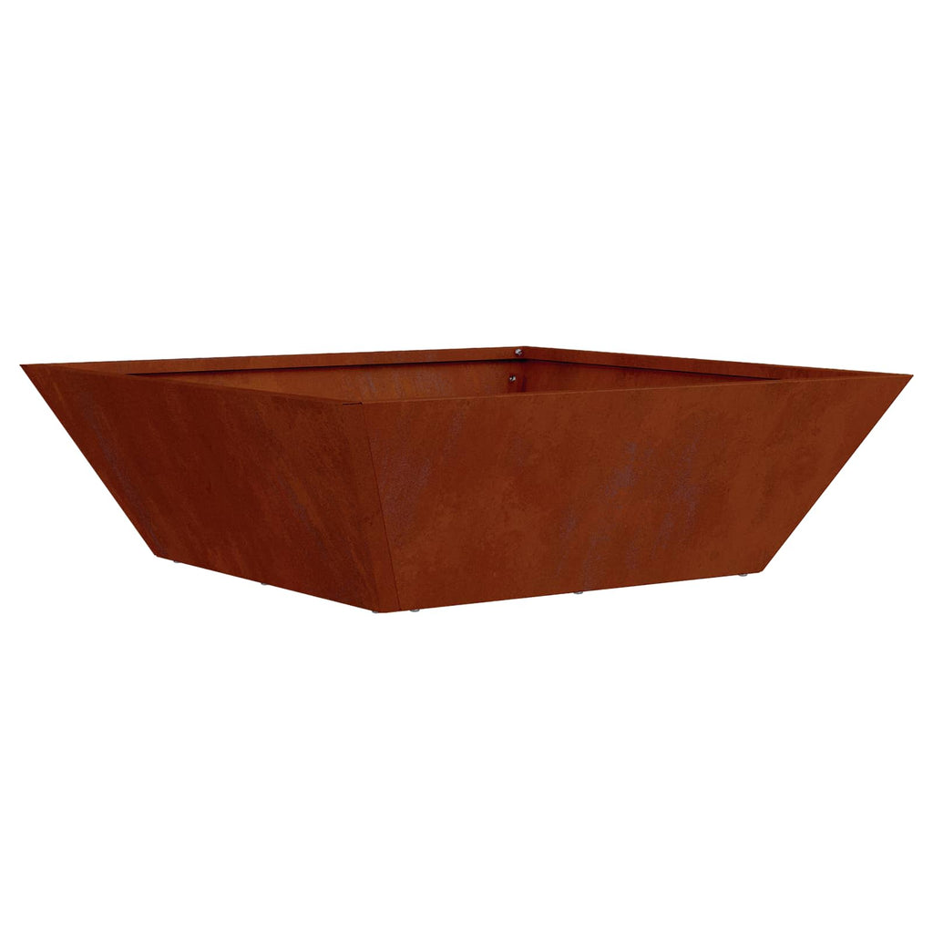 Garten-Pflanzgefäß 5 pcs Rostig 50 x 50 x 15 cm Wetterfeststahl