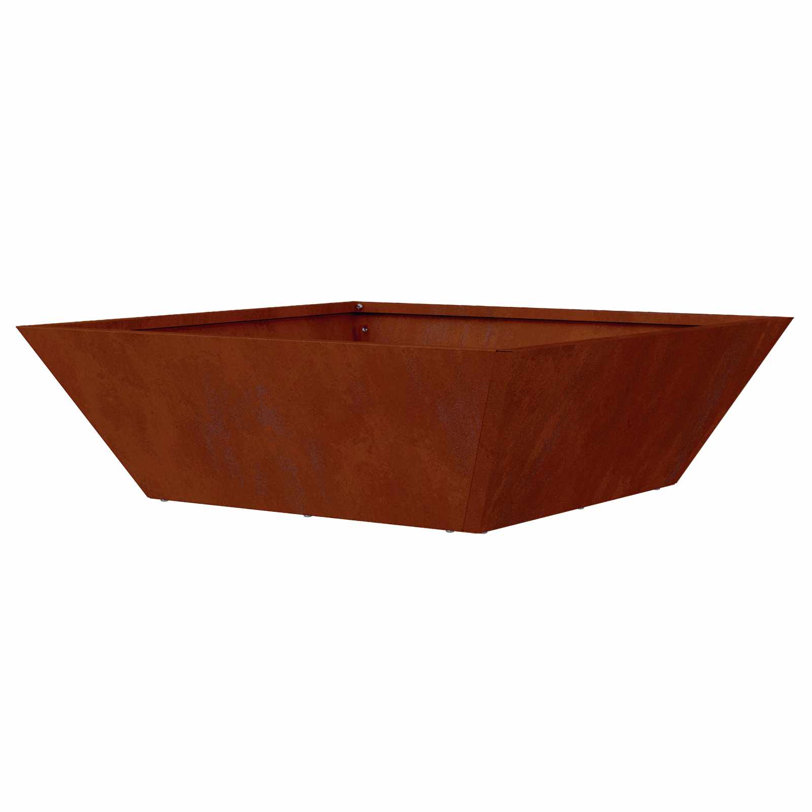 Garten-Pflanzgefäß 5 pcs Rostig 50 x 50 x 15 cm Wetterfeststahl
