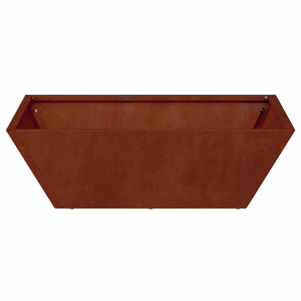 Garten-Pflanzgefäß 5 pcs Rostig 50 x 50 x 15 cm Wetterfeststahl