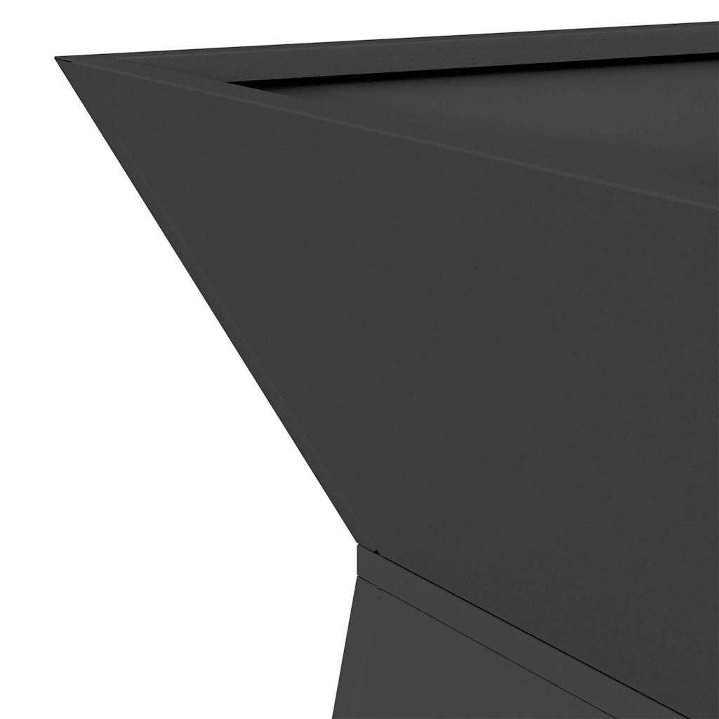 Säulen Pflanzer 2 pcs Schwarz 35 x 35 x 73 cm