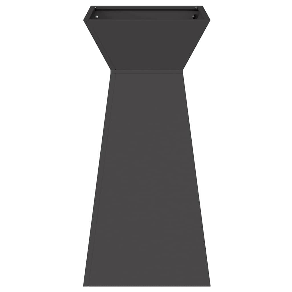Säulen Pflanzer 2 pcs Schwarz 35 x 35 x 73 cm