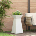 Säulen Pflanzer 2 pcs Weiß 35 x 35 x 73 cm