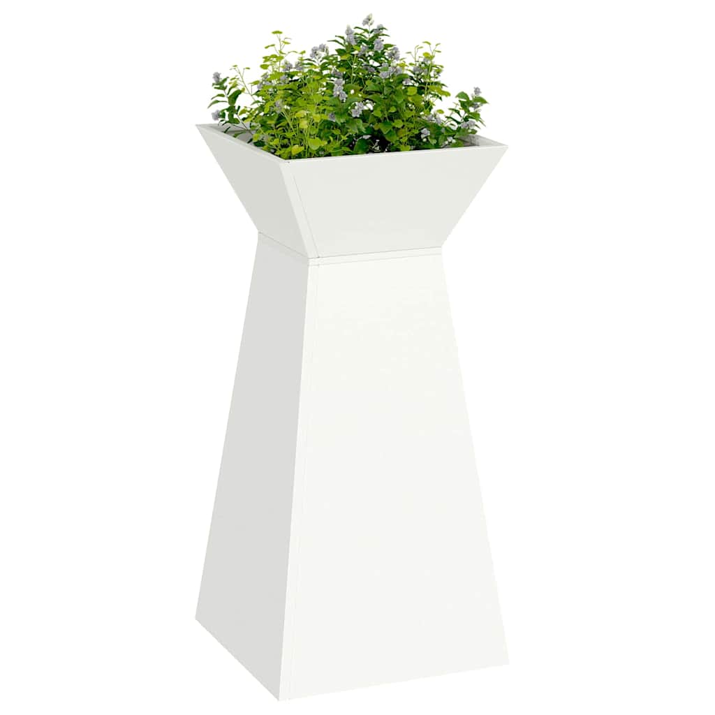 Säulen Pflanzer 2 pcs Weiß 35 x 35 x 73 cm