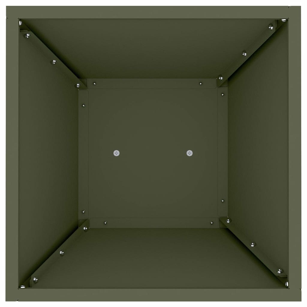 Säulen Pflanzer Oliv 35 x 35 x 73 cm