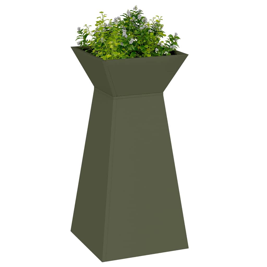 Säulen Pflanzer 2 pcs Oliv 35 x 35 x 73 cm