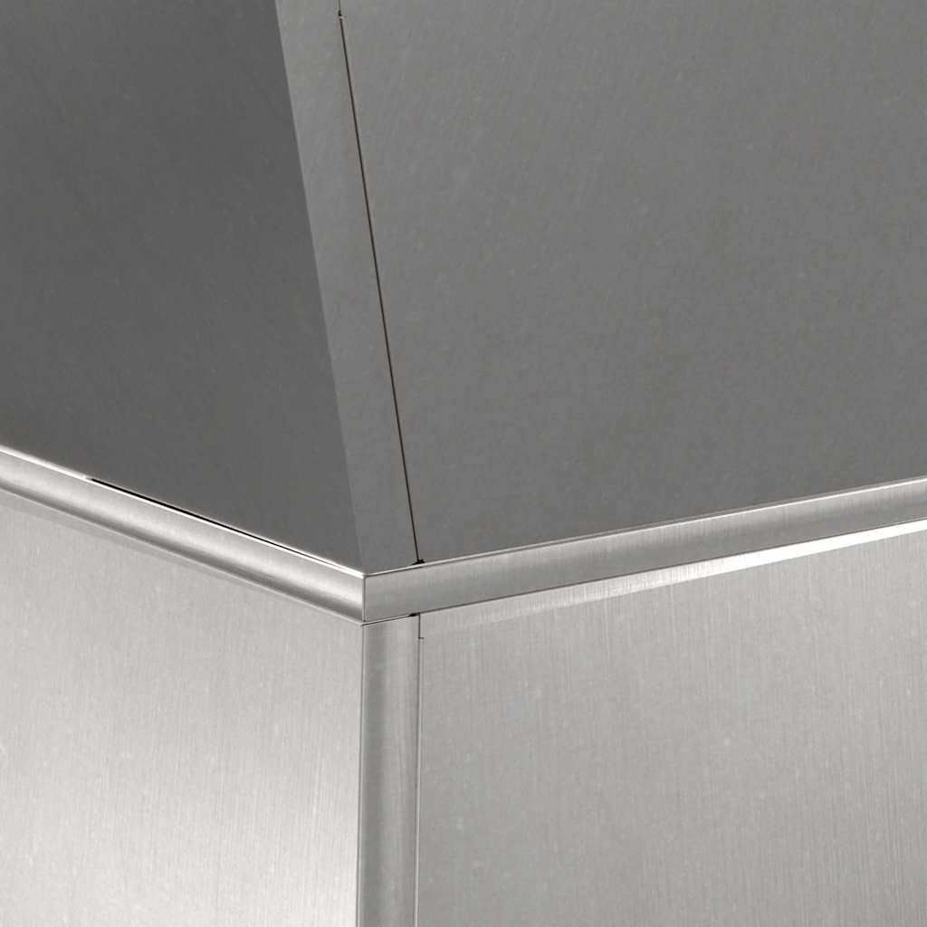 Säulen Pflanzer Silber 35 x 35 x 73 cm Edelstahl