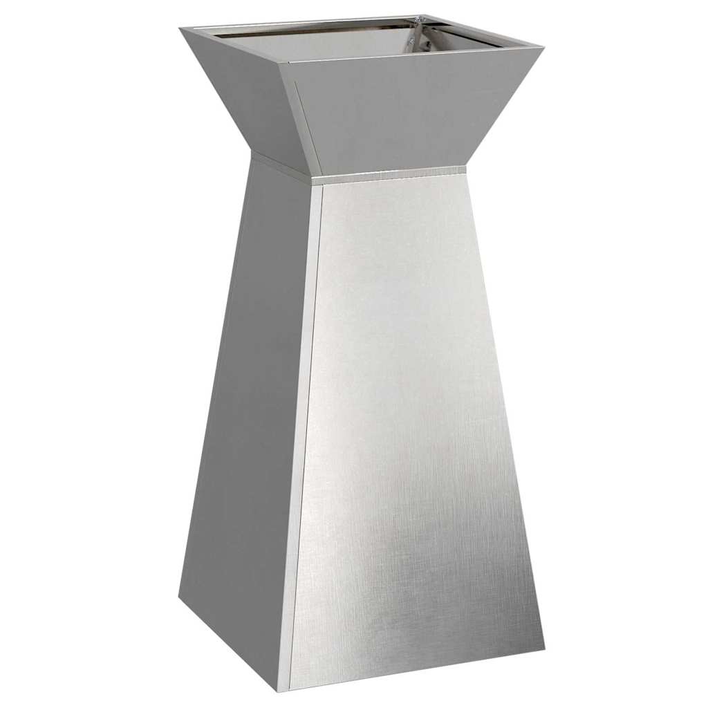 Säulen Pflanzer Silber 35 x 35 x 73 cm Edelstahl