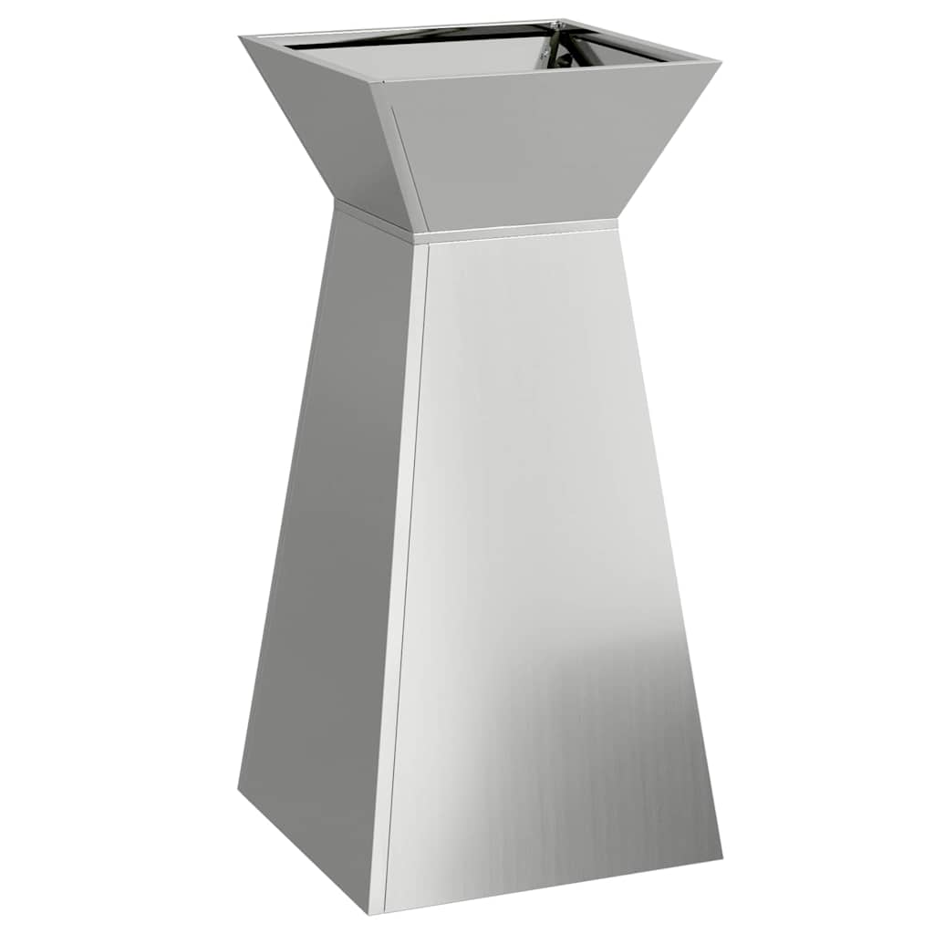 Säulen Pflanzer 2 pcs Silber 35 x 35 x 73 cm