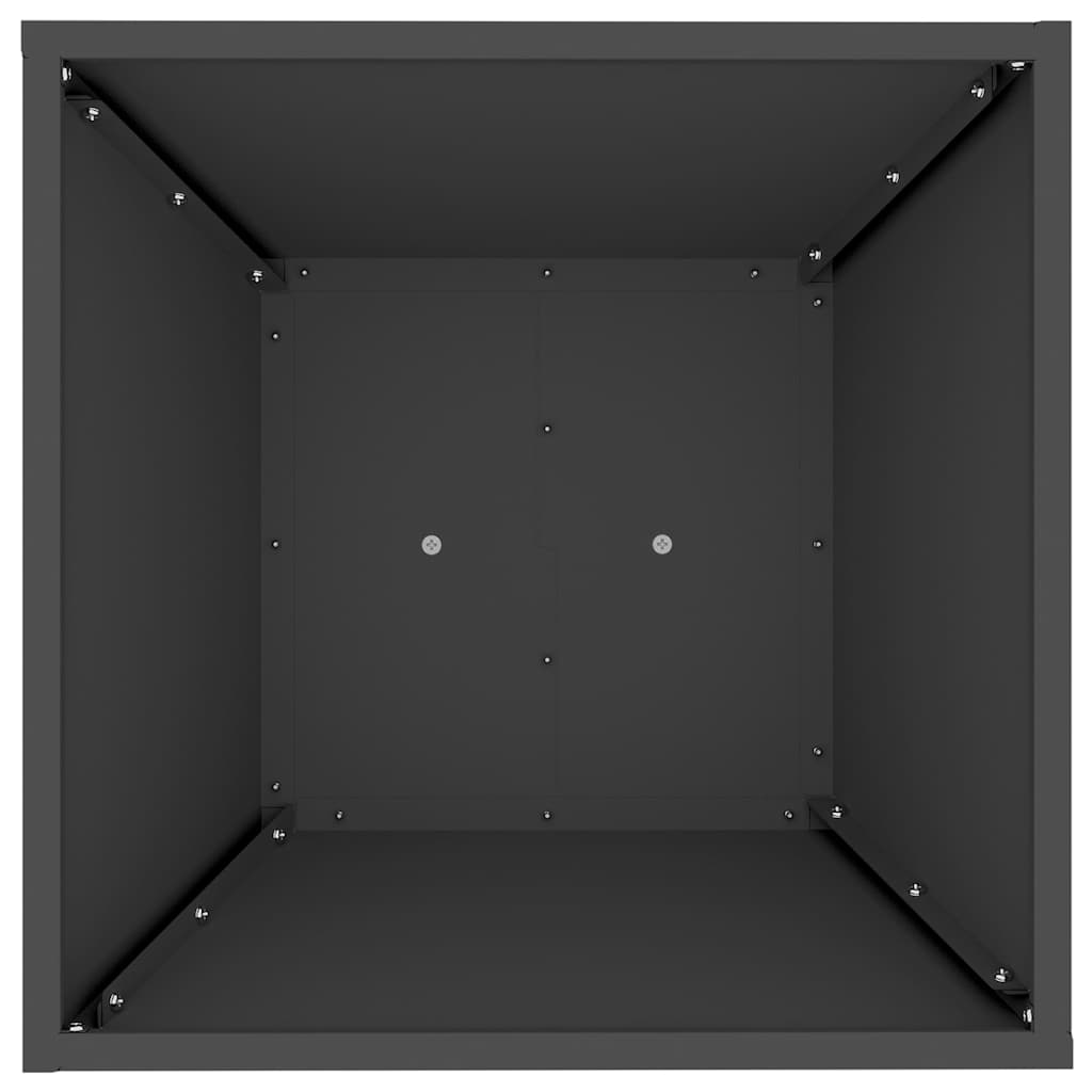 Säulen Pflanzer Schwarz 40 x 40 x 100 cm