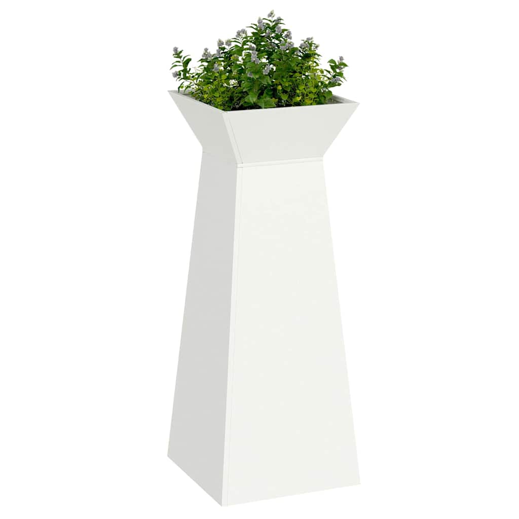 Säulen Pflanzer Weiß 40 x 40 x 100 cm