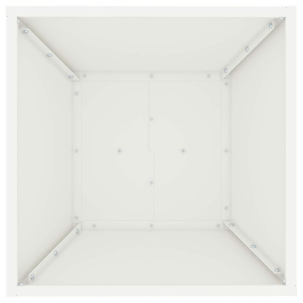 Säulen Pflanzer Weiß 40 x 40 x 100 cm