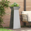 Säulen Pflanzer 2 pcs Silber 40 x 40 x 100 cm