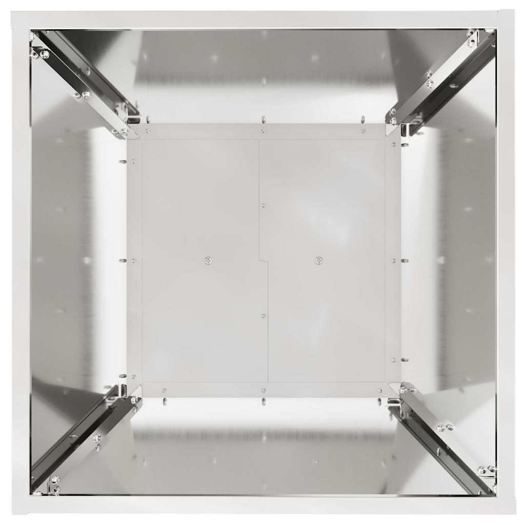 Säulen Pflanzer Silber 40 x 40 x 100 cm