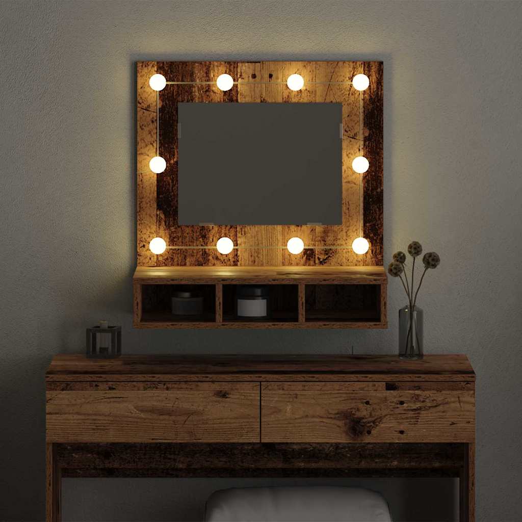 Spiegelschrank Altholz 60 x 31,5 x 62 cm Holzwerkstoff