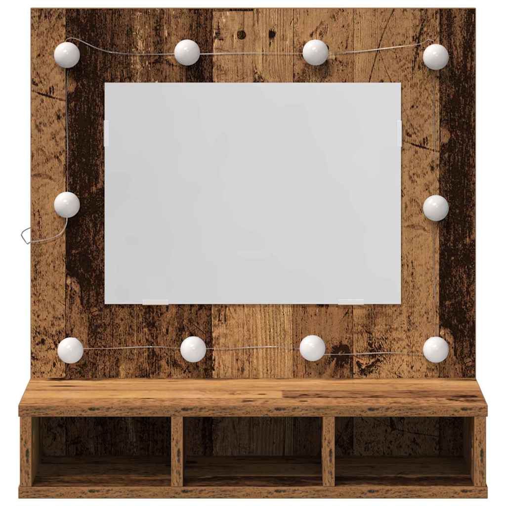 Spiegelschrank Altholz 60 x 31,5 x 62 cm Holzwerkstoff