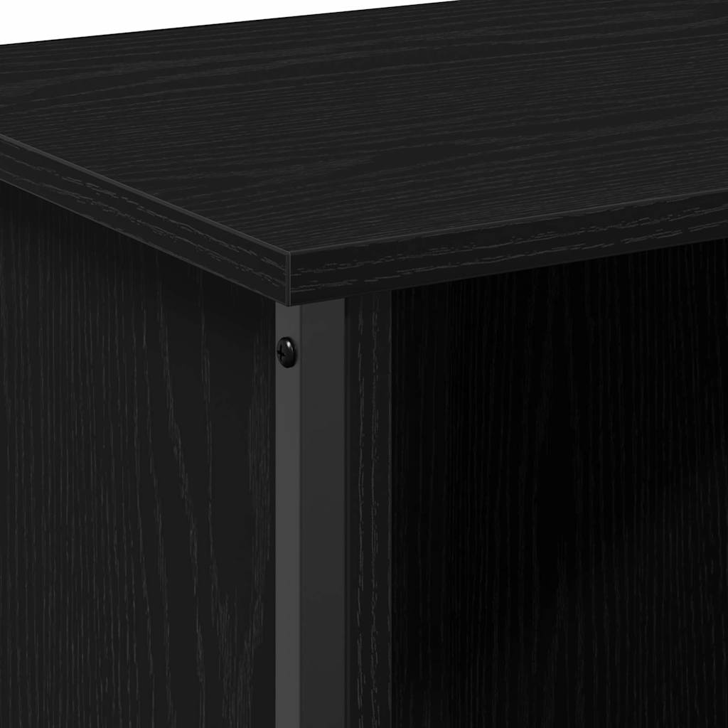 TV-Schränk Schwarz Eichen-Optik 102 x 35 x 45 cm Holzwerkstoff