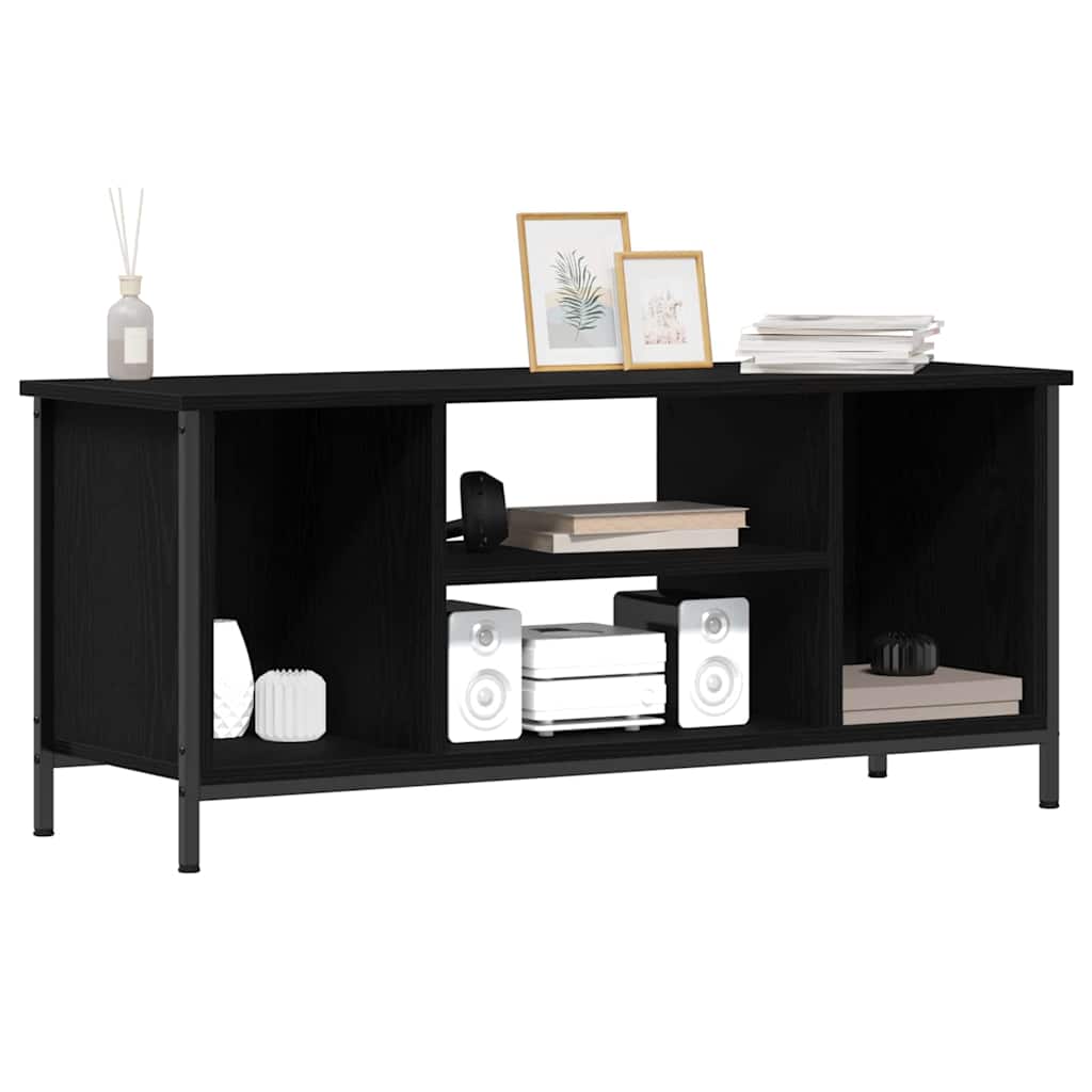 TV-Schränk Schwarz Eichen-Optik 102 x 35 x 45 cm Holzwerkstoff