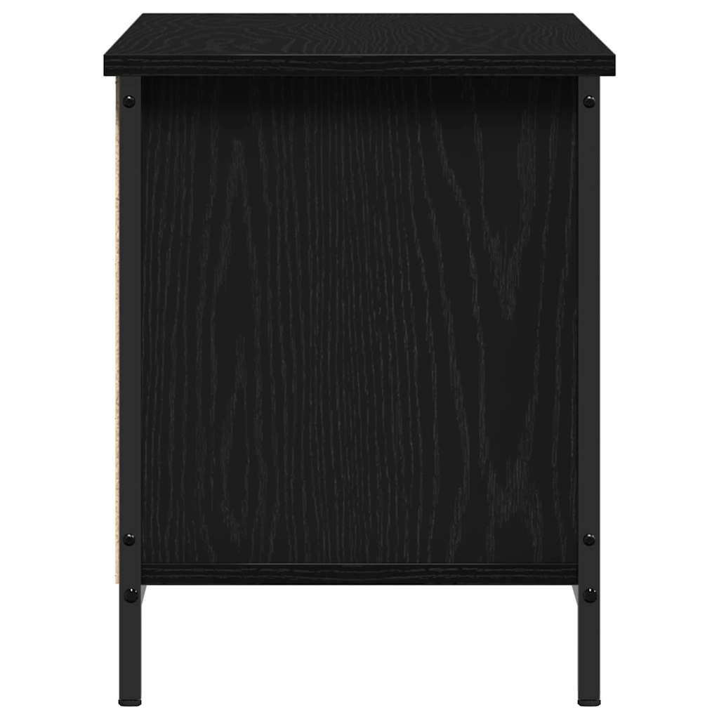 TV-Schränk Schwarz Eichen-Optik 102 x 35 x 45 cm Holzwerkstoff