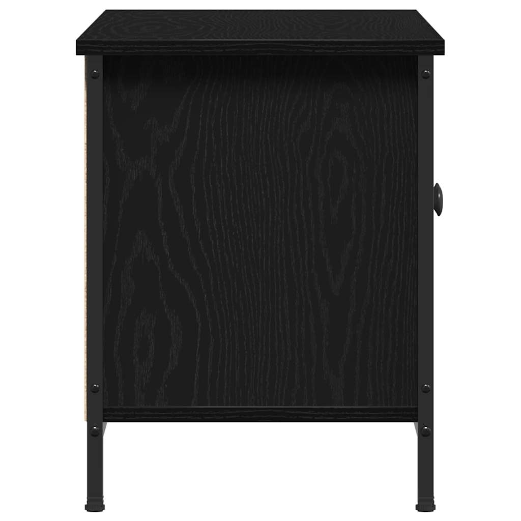 TV-Schränk Schwarz Eichen-Optik 100 x 35 x 45 cm Holzwerkstoff