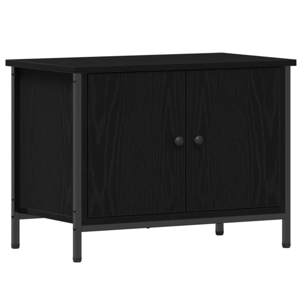 TV-Schränk Schwarz Eichen-Optik 60 x 35 x 45 cm Holzwerkstoff