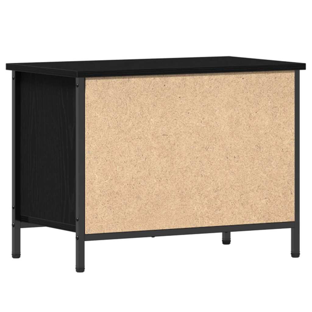 TV-Schränk Schwarz Eichen-Optik 60 x 35 x 45 cm Holzwerkstoff