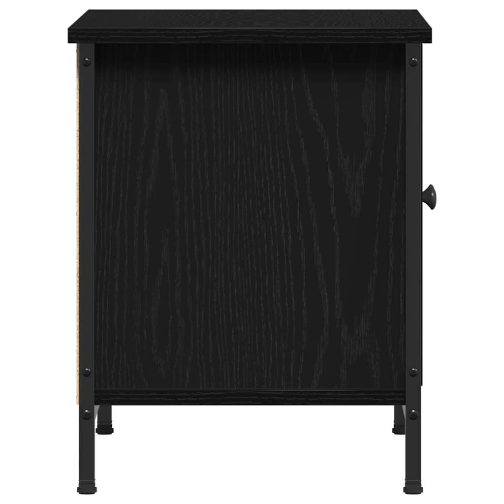 TV-Schränk Schwarz Eichen-Optik 60 x 35 x 45 cm Holzwerkstoff