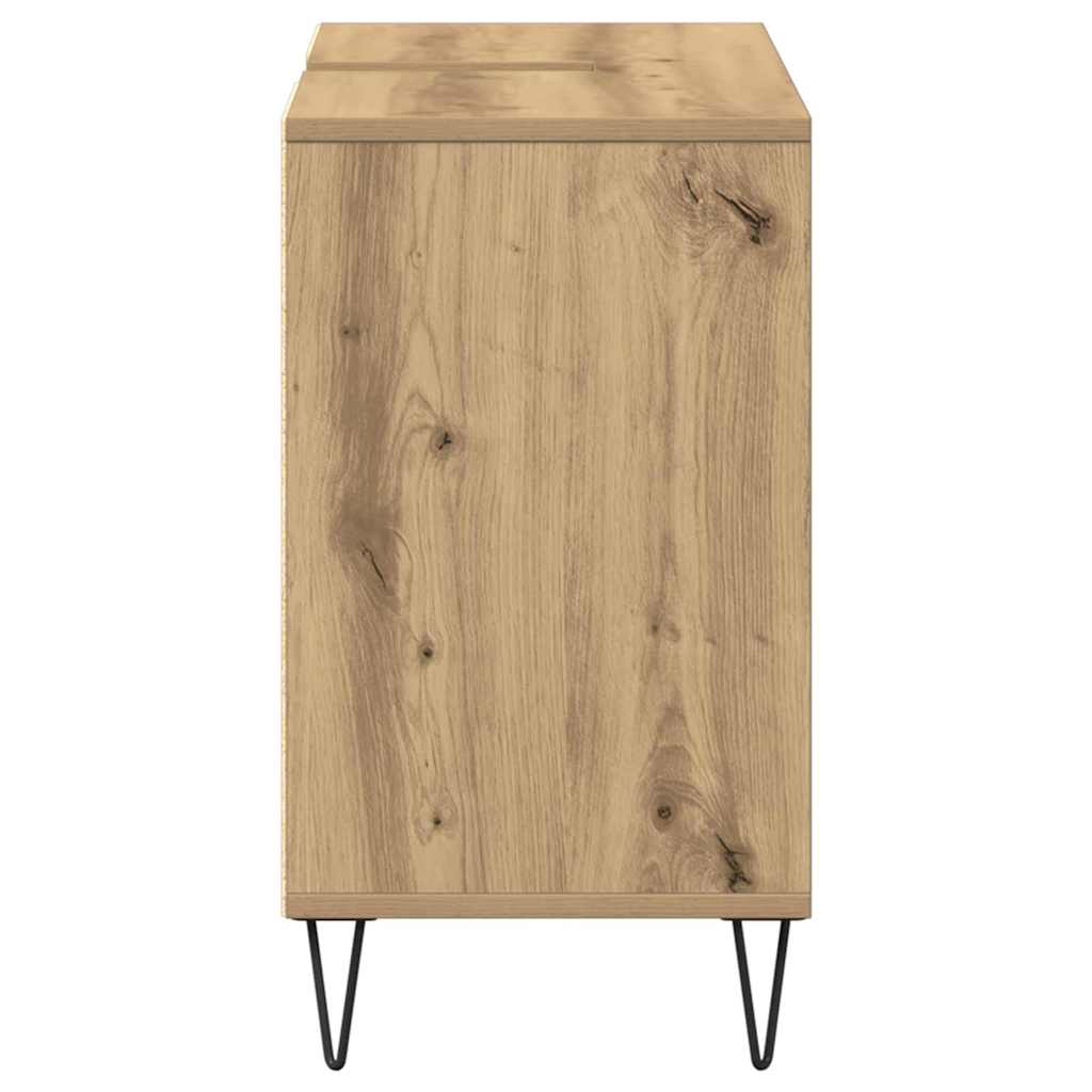 Badezimmerschrank Artisan-Eiche 80 x 33 x 60 cm Holzwerkstoff