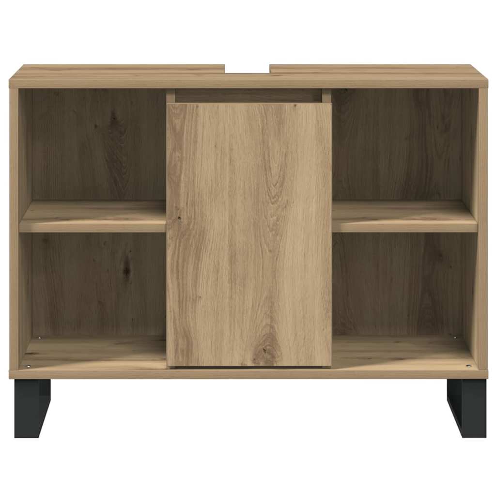 Badezimmerschrank Artisan-Eiche 80 x 33 x 60 cm Holzwerkstoff